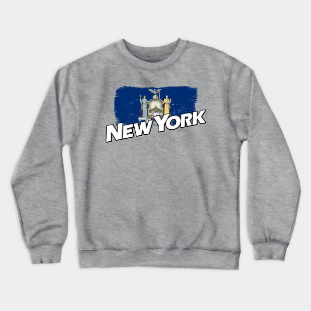 New York flag Crewneck Sweatshirt by PVVD